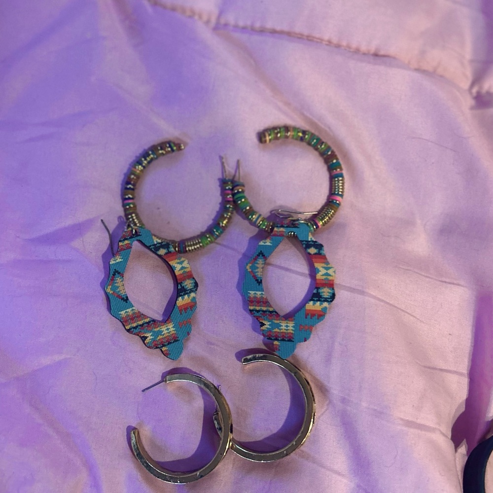 Never worn before, 3 pairs of earrings in total